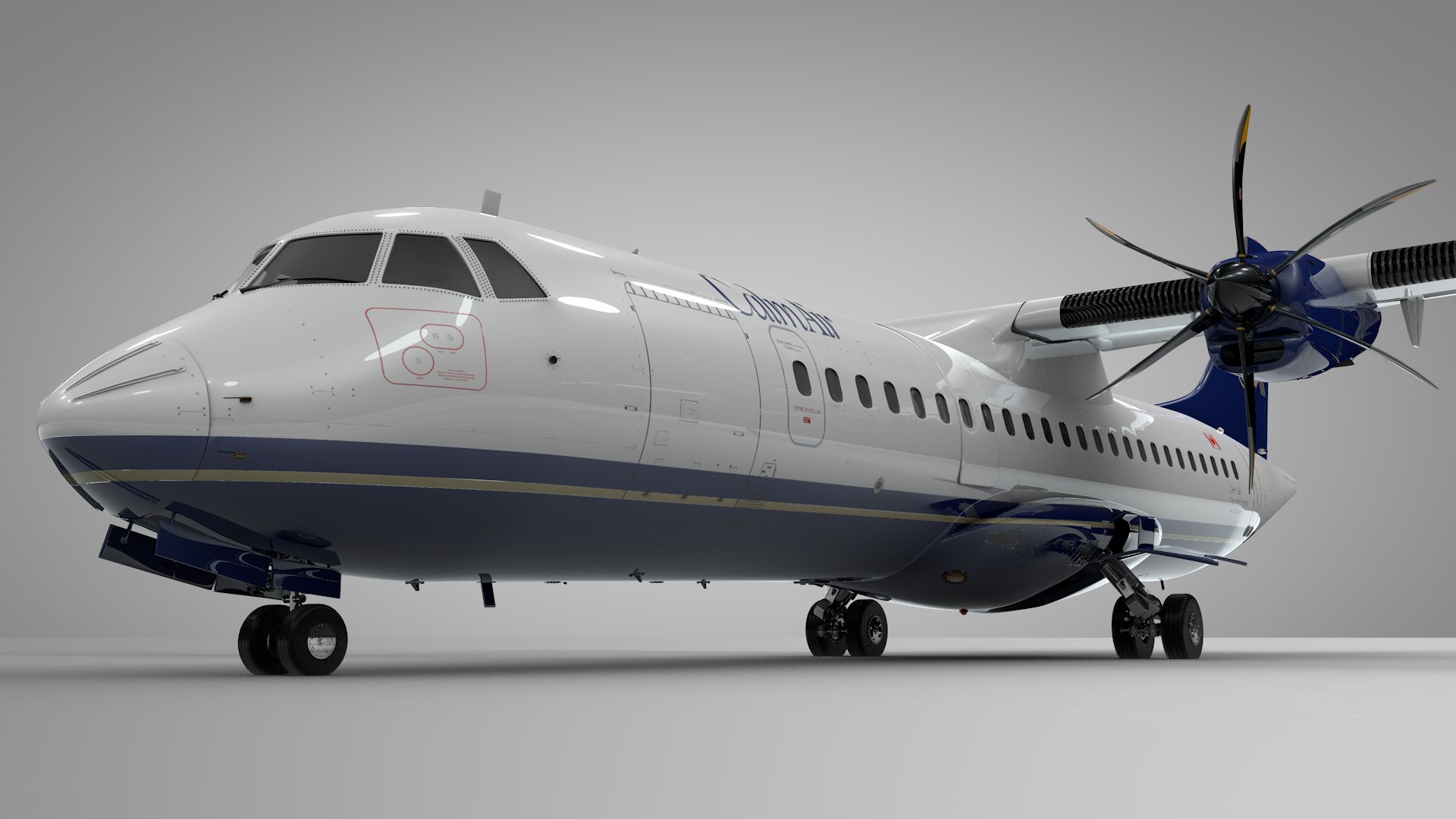 3D ATR 72 CALM AIR L2012 - TurboSquid 2090115