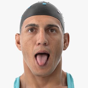 3D mike human head tongue