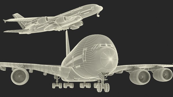modelo 3d Airbus A380 de Emirates - TurboSquid 2374877