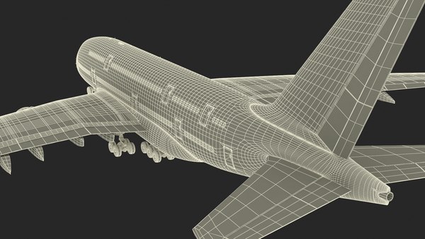 modelo 3d Airbus A380 de Emirates - TurboSquid 2374877