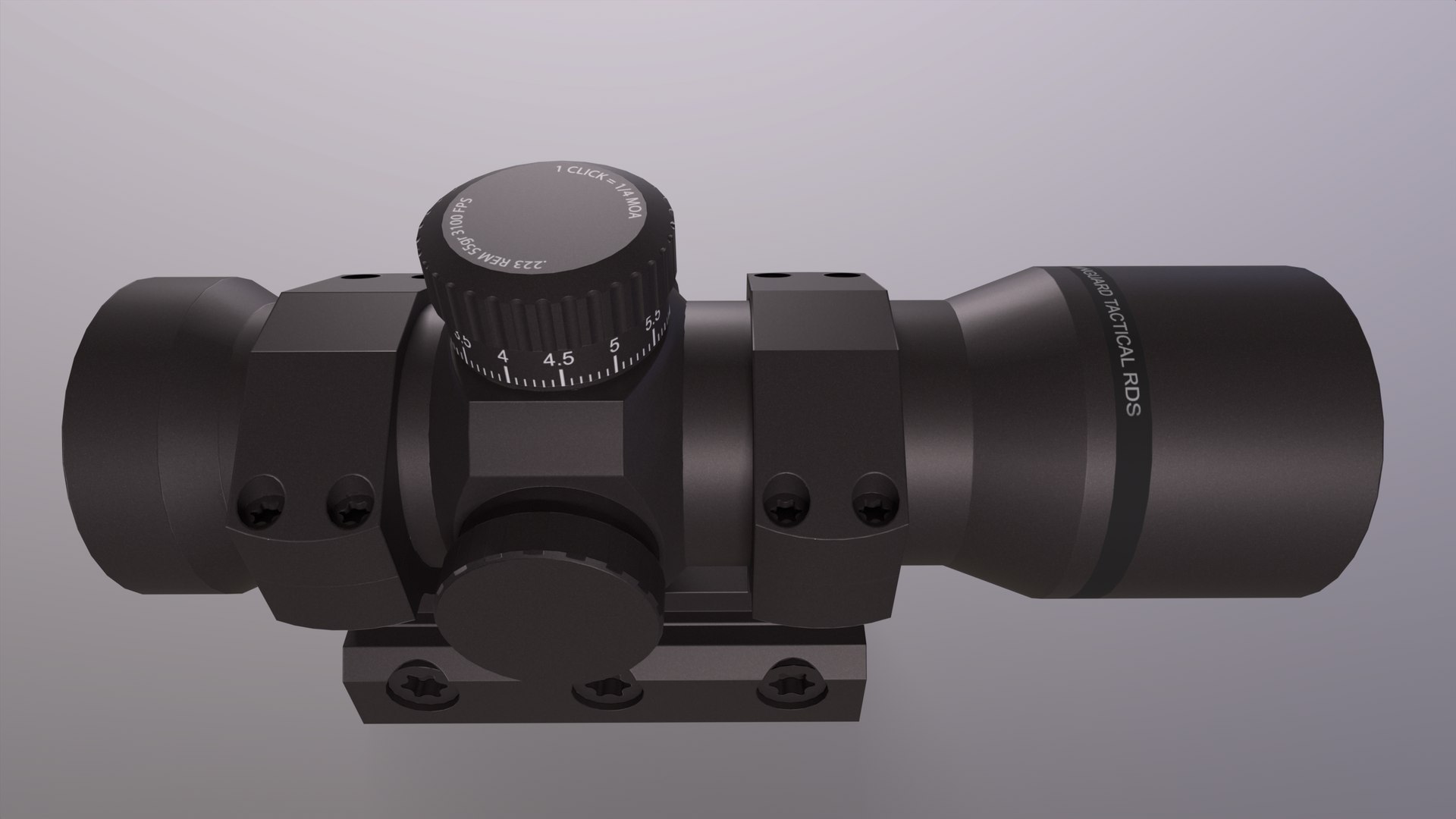 3D Red Dot Sight Model TurboSquid 1980958