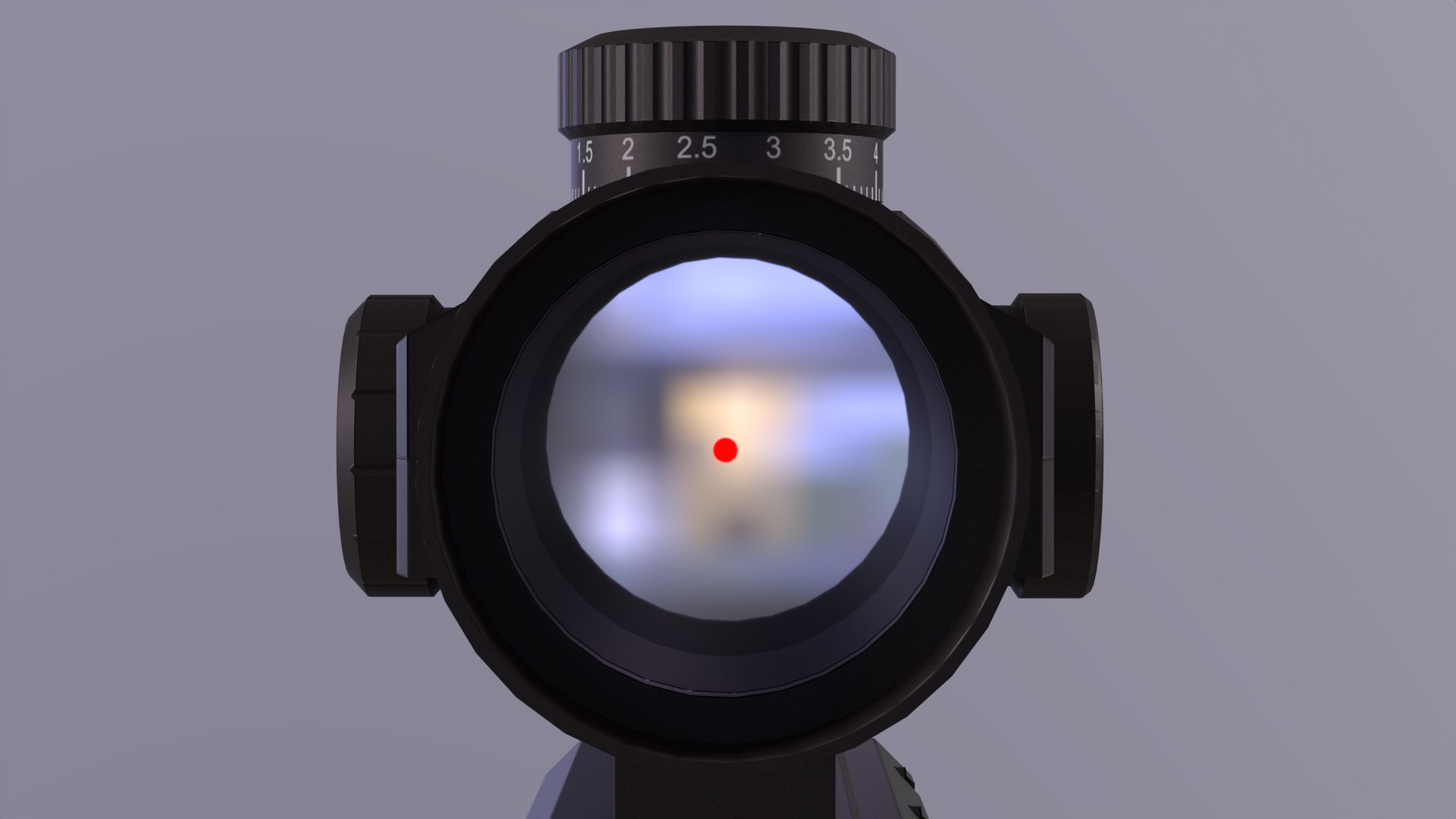 3D Red Dot Sight Model TurboSquid 1980958