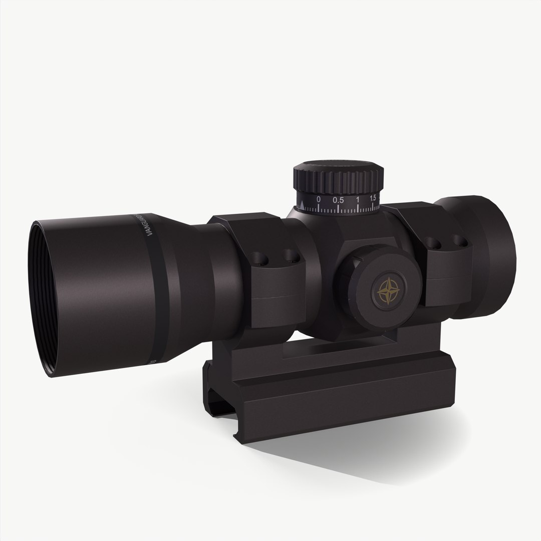 3D Red Dot Sight Model TurboSquid 1980958