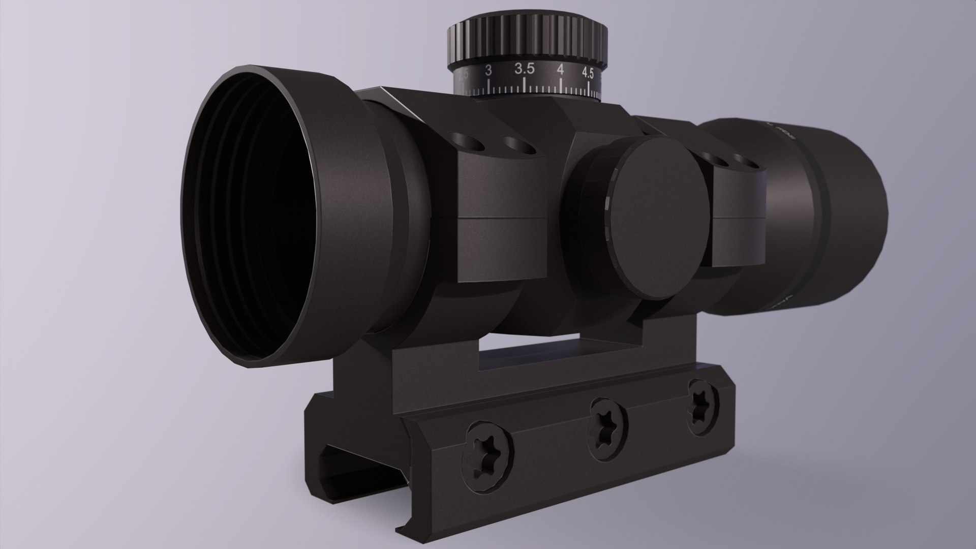 3D Red Dot Sight Model TurboSquid 1980958