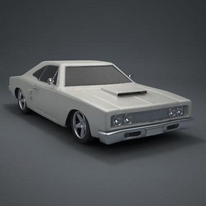 classic 70s car 3d 3ds