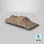 Formación de acantilados de montaña - Modelo PBR 3D