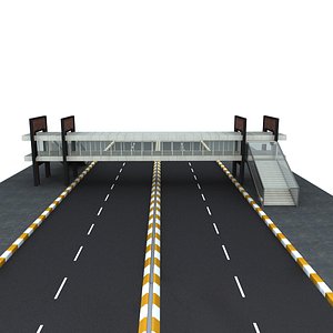 3d model footbridge bridge