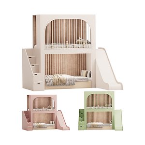 3D Childrens bunk bed 43 model