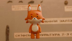 3D Cute Fox Rigged Simple Rig and No face Rig
