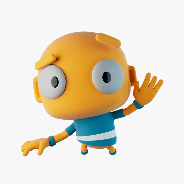 Yolo Rigged Cartoon Character 3D model