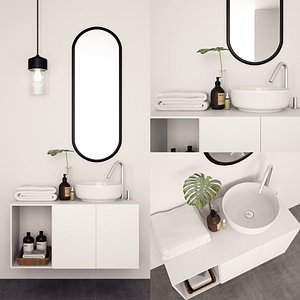 bathroom furniture washbasin 3D model