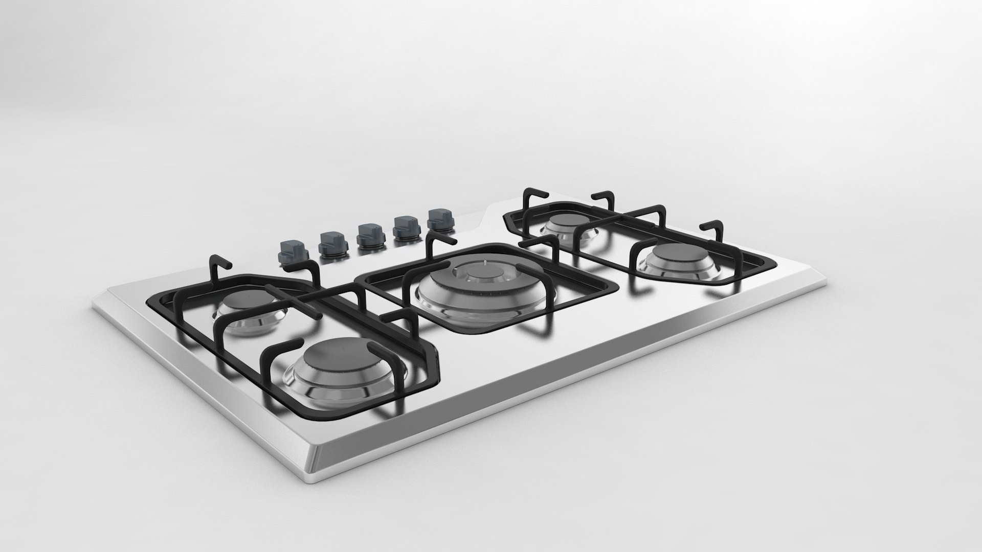 Gas Hob Cooktop 3D Model TurboSquid 1979134