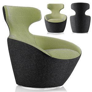 Roche Bobois Edito Lounge Armchair 3D model