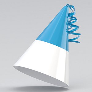 Party Hat sky blue model