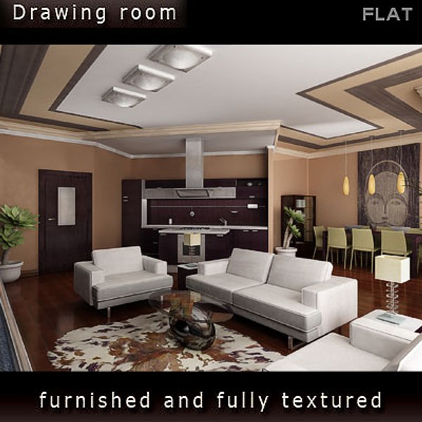 アパート3D。リビングルーム3Dモデル - TurboSquid 285864