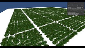 Blender - LowPoly bush template for unity 3D model