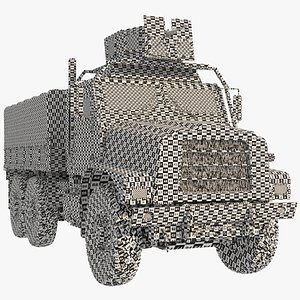Cargo Truck Oshkosh MTVR MK23 UVW Only 3D model
