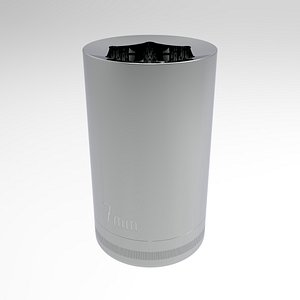Deep Socket 7 mm - AB 3D model