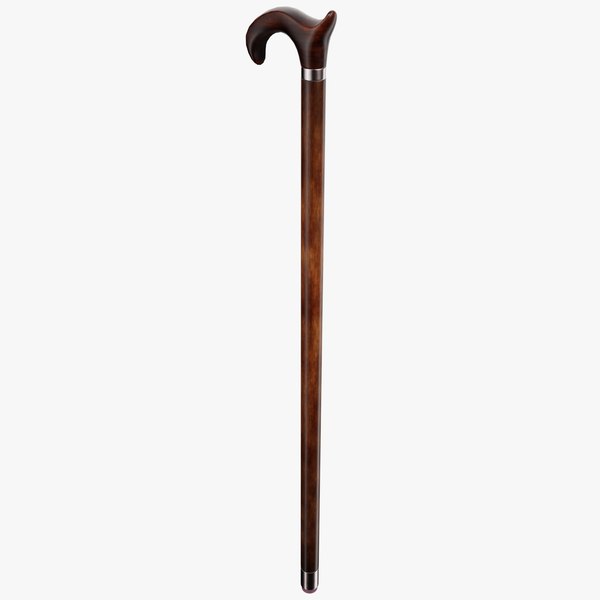 3D Wooden Walking Stick