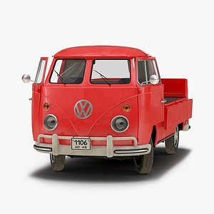 volkswagen type 2 single 3d model