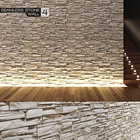 3D Seamless Wall 4 (Stacked Stone)