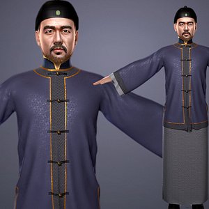 3D Chinese ancient Qing Dynasty master