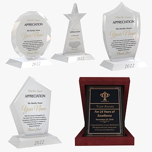 Award Plaque Collection model