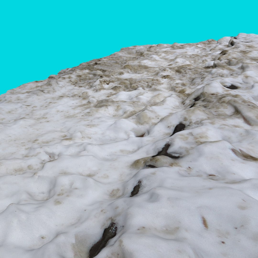 3d Model Walk Path Snow