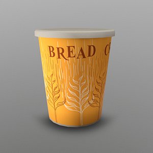 3D model cup breadcrumbs