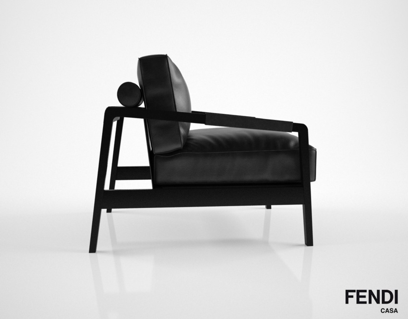 Fendi Casa Kathy Armchair 3d Model