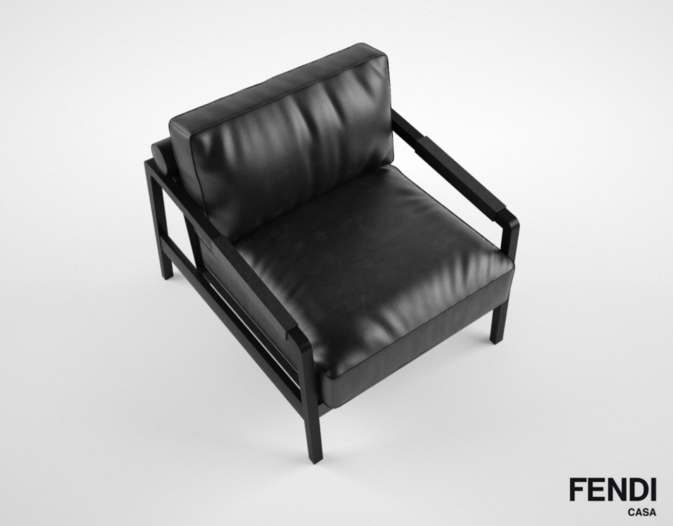 Fendi Casa Kathy Armchair 3d Model