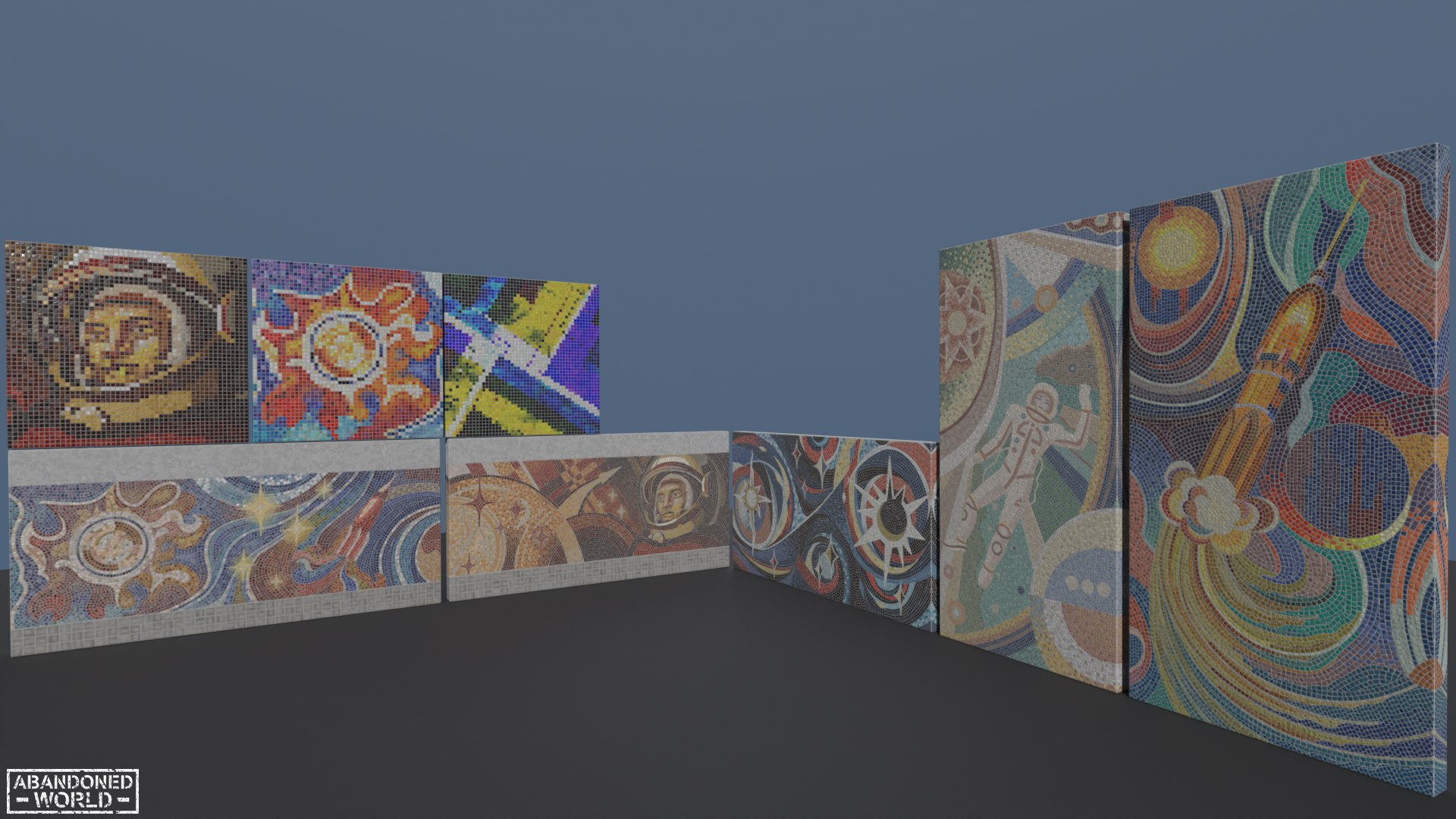 3D Soviet Mosaics Pack for UE4 and Unity model https://p.turbosquid.com/ts-thumb/f9/gkKOvA/FY/rendermosaic_001/jpg/1668134516/1920x1080/fit_q87/2a68efc0b40ad8edcb42013a40d63d106ad8068c/rendermosaic_001.jpg