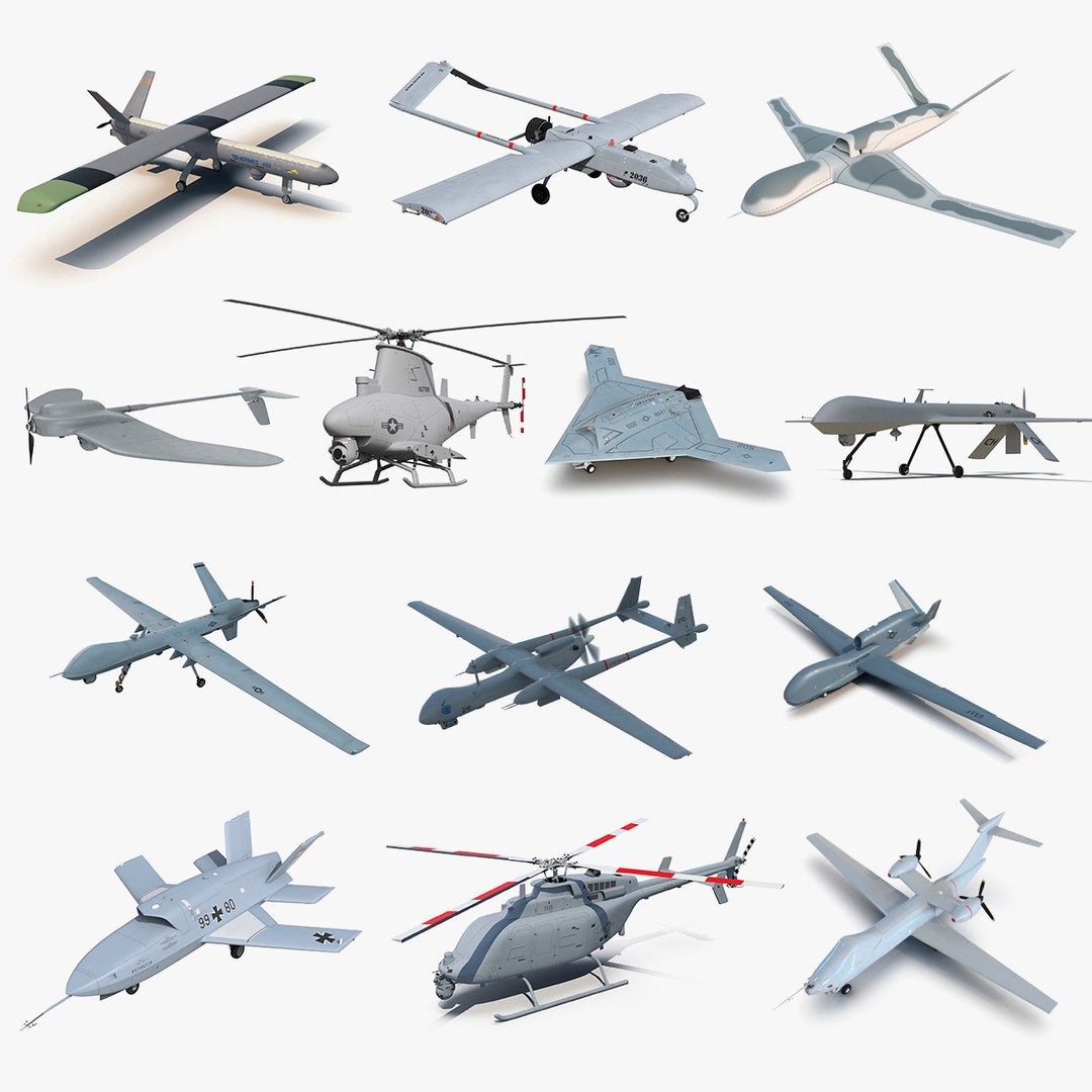 UAV 6 Collection 3D model preview