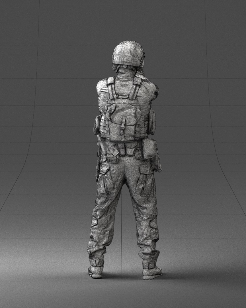 Soldier Color 3D Model - TurboSquid 1162624