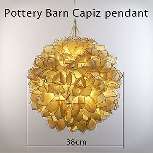 3d pottery barn capiz model
