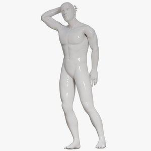 Male mannequin pose 7 PBR 3D