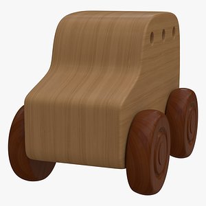 3d wooden toy car