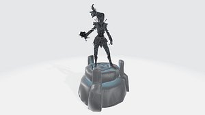 3D Avalon Champion Statue
