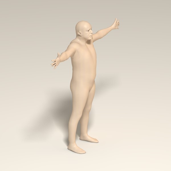 Homem Gordo Realista - Equipado Modelo 3D - TurboSquid 997738