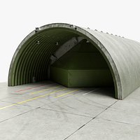 Hardened Aircraft Shelter Closed