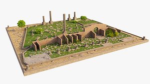 Basilica Aemilia Roman Forum model