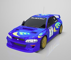 subaru impreza 1999 3D model