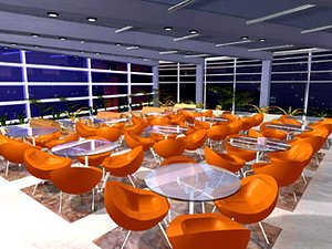 free architecture office furniture 3d model