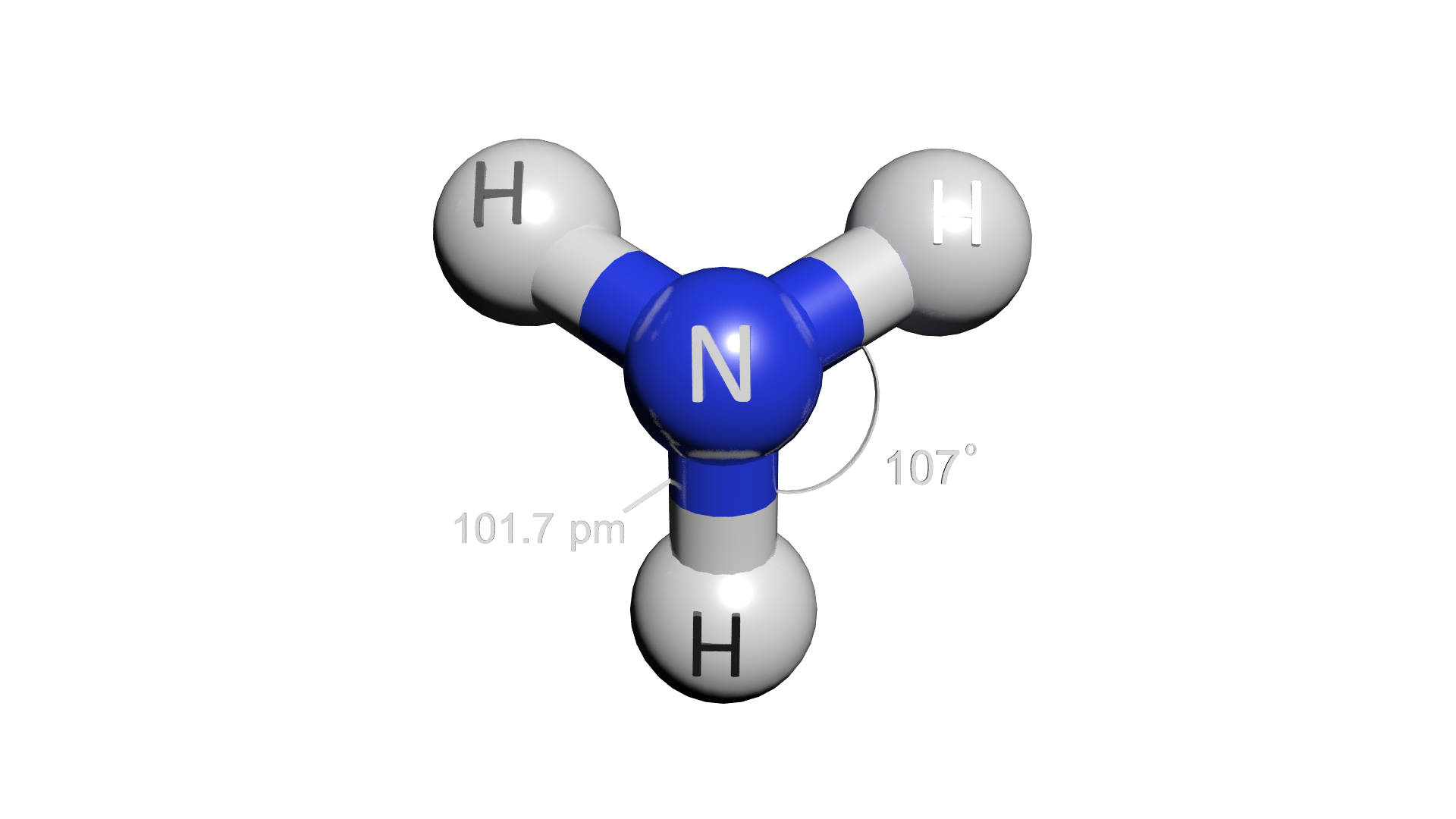 3D nh3 molecule ammonia - TurboSquid 1421782