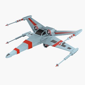 Low-poly spaceship