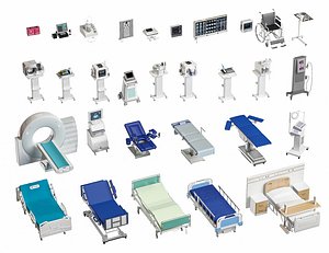 Medical Equipment Medical Table Medical CT Scanner Monitor Medical Device Hospital Bed