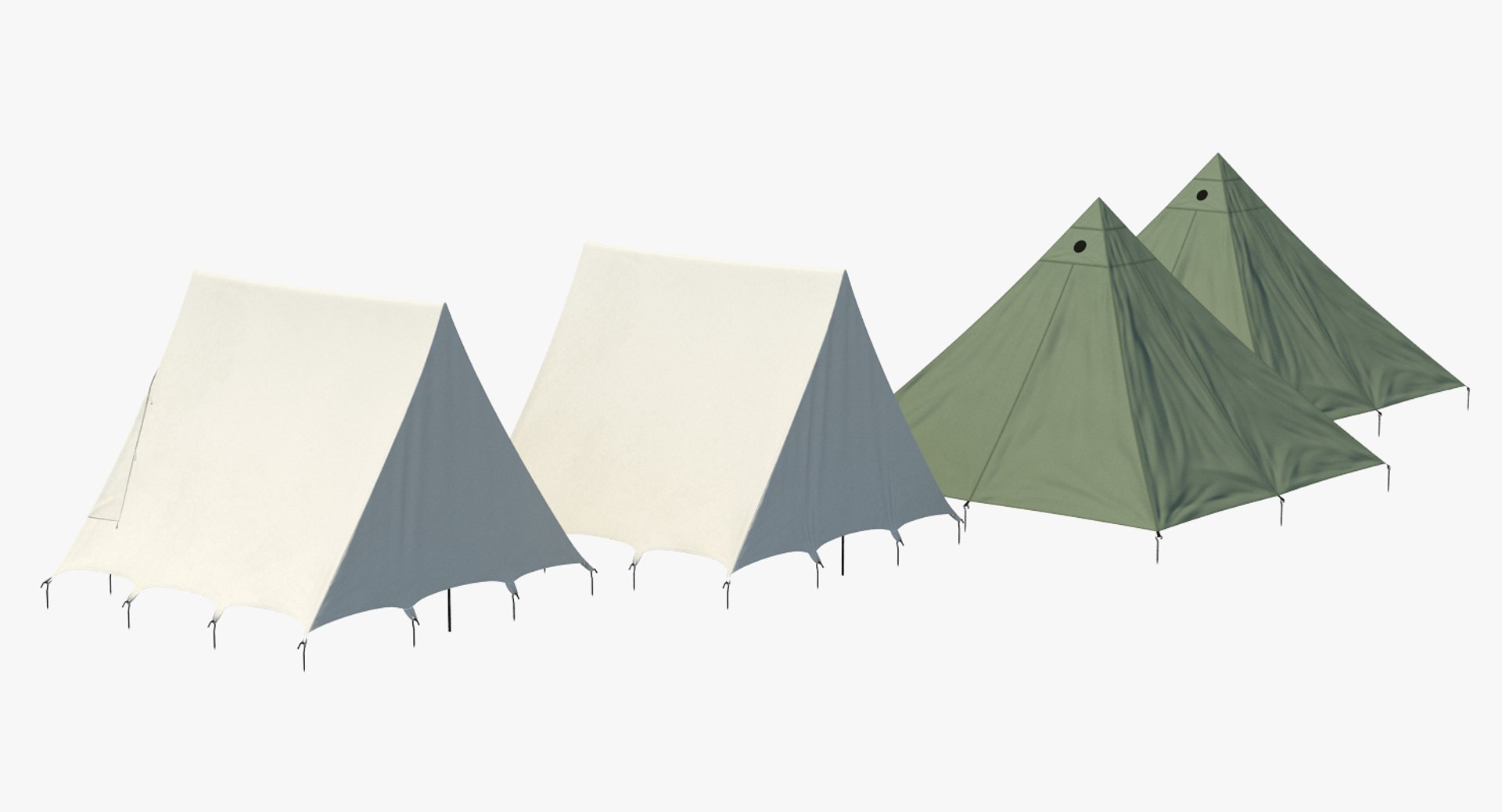 3D vintage camping tents https://p.turbosquid.com/ts-thumb/f9/ubhShn/lLe8Zq5E/vintage_camping_tents_collection_001/jpg/1558329195/1920x1080/fit_q87/8b765474973c99fdadd96e9bea53c00bec392773/vintage_camping_tents_collection_001.jpg