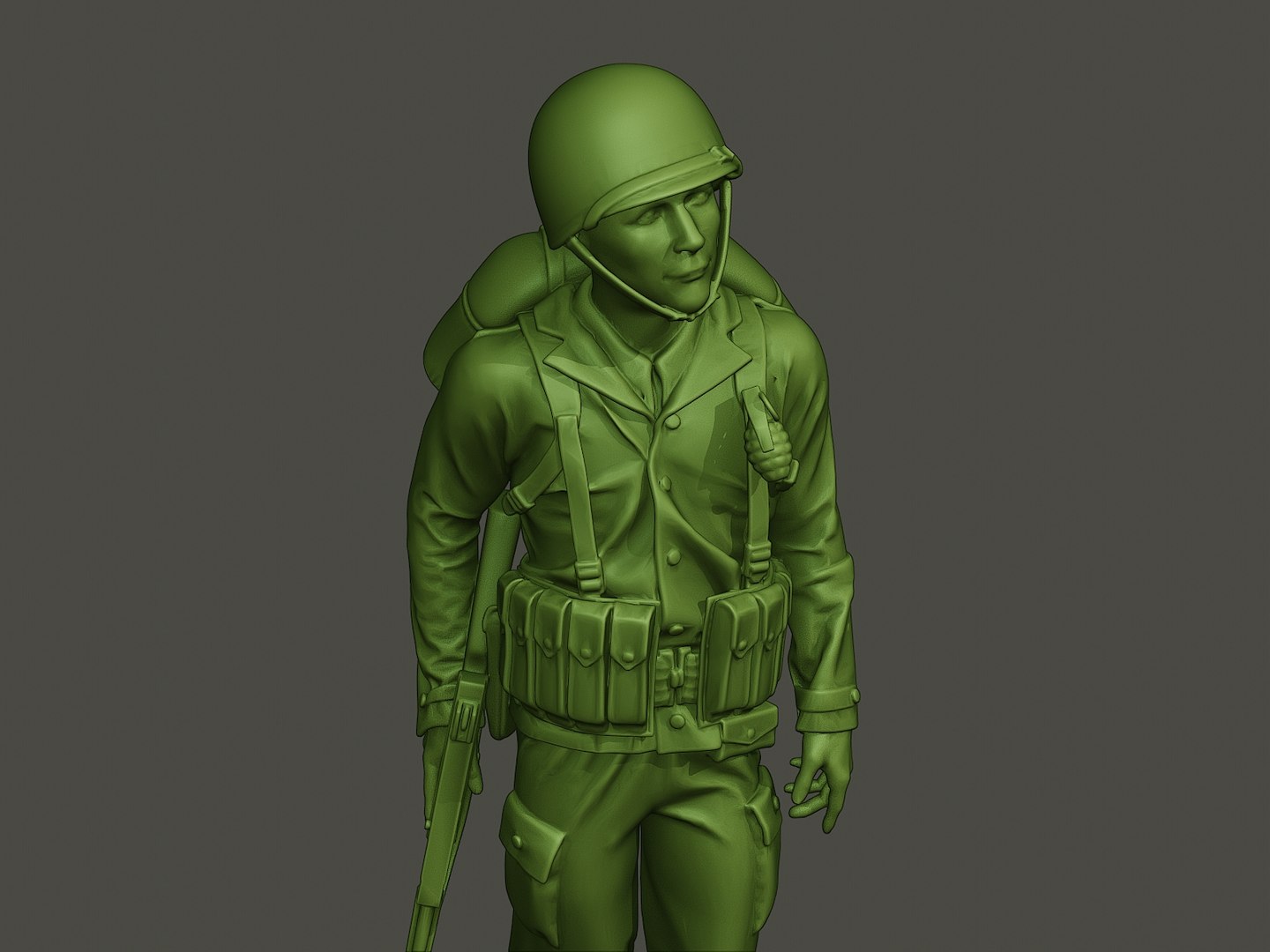 American soldier ww2 walking 3D model - TurboSquid 1401996