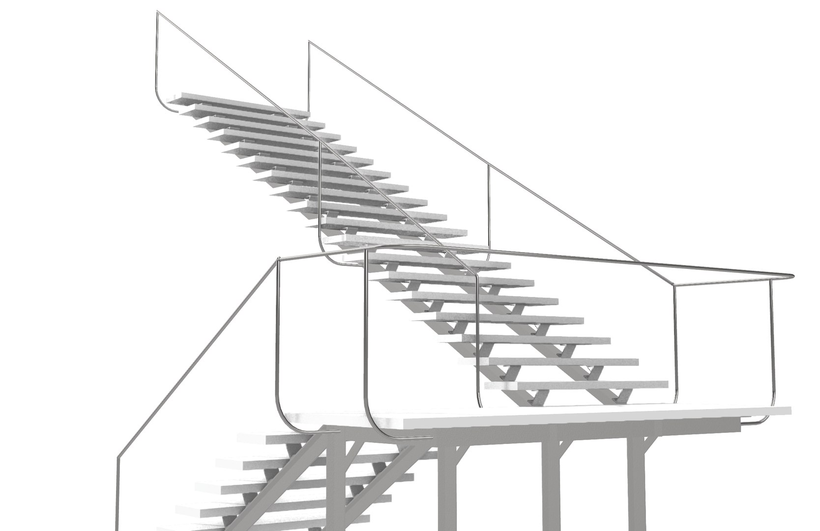 3D casa vidro staircase model - TurboSquid 1415346