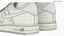 Zapatillas Nike Air Force 1 Low con cordones rojos